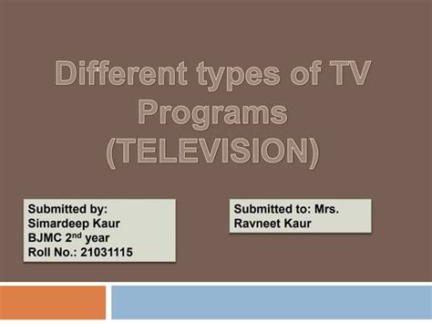 Image result for Feature Program TV Show