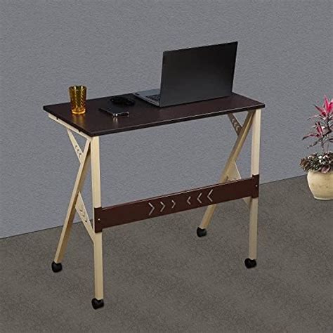 Livzing Foldable Computer Table Study Desk Portable Wooden Finish ...
