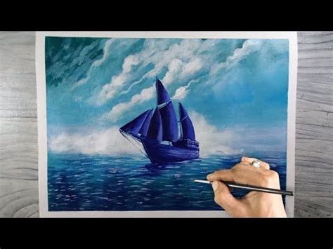 Acrylic Painting Sailing Boat Tutorials 的图像结果