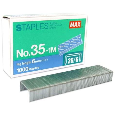 Max 35-1M (26/6) Staple Pin - Set of 5 Packets : Amazon.in: Office Products