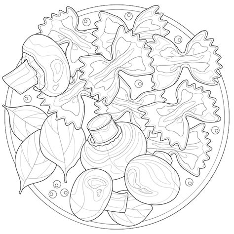 Kolorowanka Makaronem – wektory. Pobierz wysokiej jakości darmowe ...