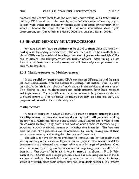 Shared memory - Vlsi - 582 PARALLELCOMPUTER ARCHITECTURES CHAP. 8 ...