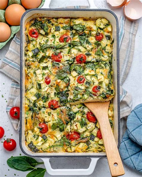 Easy Vegetable Crustless Quiche Recipe | Healthy Fitness Meals