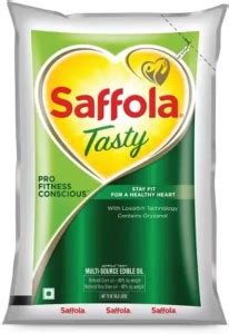 Saffola Tasty Refined Cooking Oil Rice bran & Corn Oil Blended Oil ...