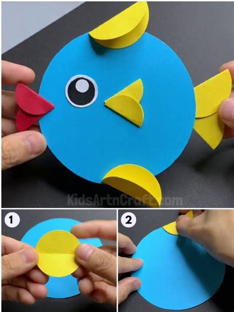 How To Make Paper Fish Craftwork for kids - Kids Art & Craft