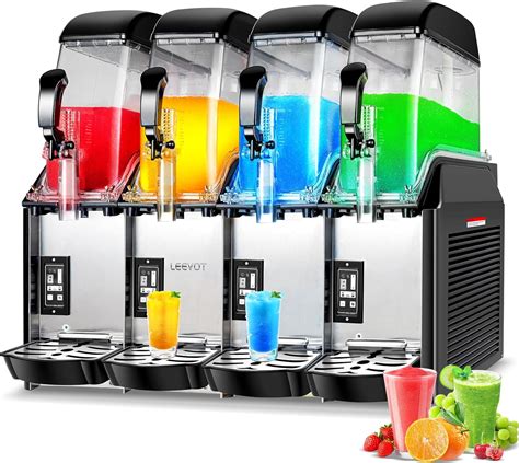 Amazon.com: EKway Commercial Slushy Machine, 4x3.2 Gallons（231 Cup ...