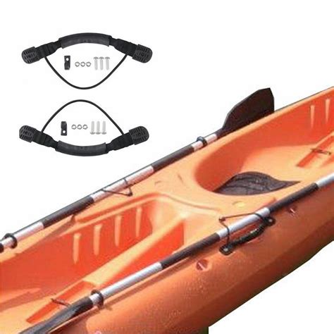 Buy 2PC Kayak Canoe Boat Side Mount Carry Handle With Bungee Cord ...