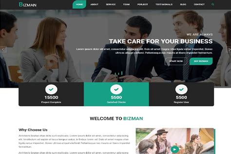 Responsive Free Business Website Templates - Templates Hub
