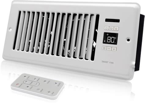 Howeall Super Quiet Register Booster Fan - Intelligent Thermostat ...