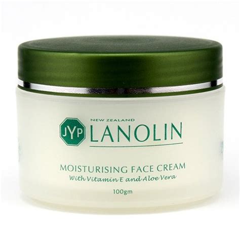JYP New Zealand Lanolin Moisturizing Face Cream with Vitamin E and Aloe ...