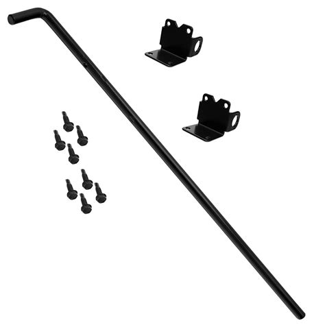 Vinyl Fence Drop Rod - Black Cane Bolt for Securing Double Gates ...