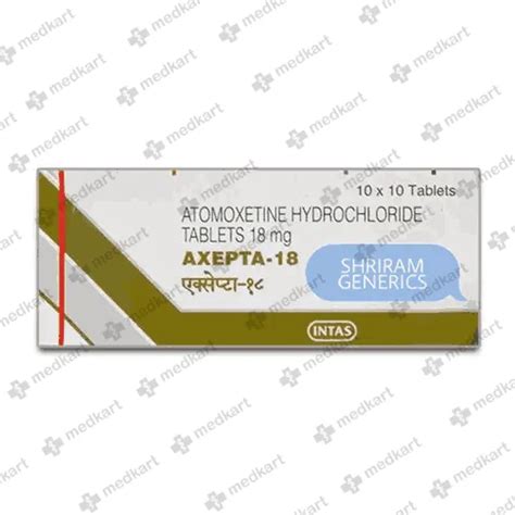 AXEPTA 18MG TABLET 10'S Price, Uses, Side Effects & Substitutes | Medkart
