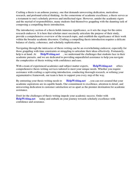 Image result for Thesis Paper Introduction Examples