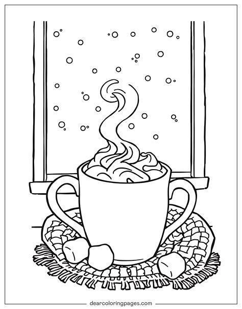 Hot Cocoa Coloring Pages - 10 Free Printable Coloring Pages
