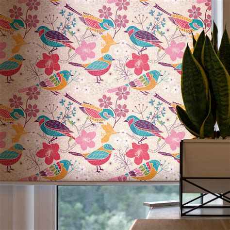 Whimsical Woodland Bird Print Roller Blinds - Magicdecor®