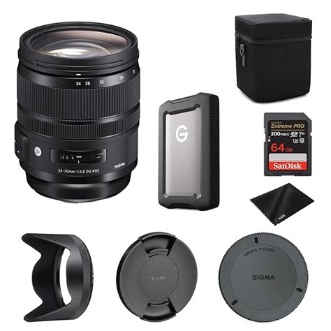 Sigma 24-70mm F2.8 DG OS HSM Art Lens for Canon EF with SanDisk ...