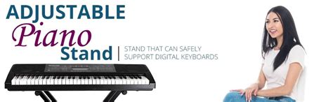 GMETALS Keyboard stand Heavy-Duty, Double-X, Adjustable Piano Keyboard ...