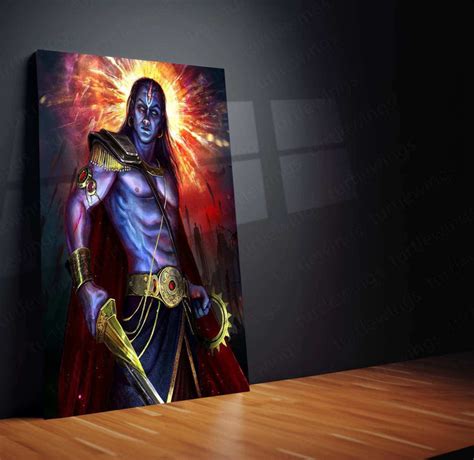 Kalki Avatar Metal Poster – Divine Warrior Wall Art | Hindu Mythology ...