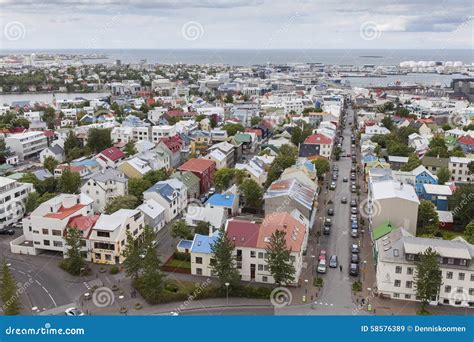 Reykjavik, Capital of Iceland Editorial Stock Image - Image of street, capital: 58576389