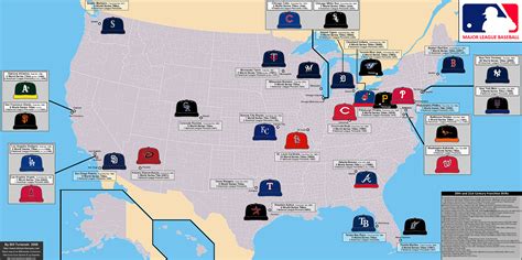 Map Of Every Mlb Stadium