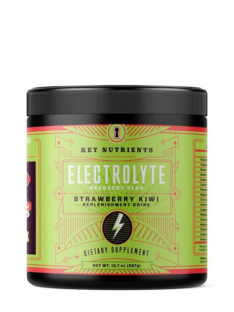 Electrolyte Powder: Strawberry-Kiwi - 90 Servings - Sugar Free Drink ...