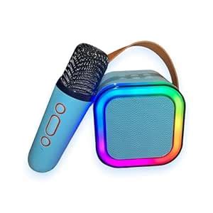 SKITTER Bluetooth Speaker with Wireless Karaoke Mic, 6 Hrs Playtime ...