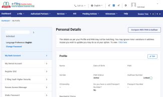 My Bank Account User Manual | Income Tax Department