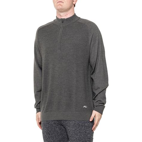 KJUS Therma-Yarn Golf Sweater - Merino Wool, Zip Neck - Save 73%
