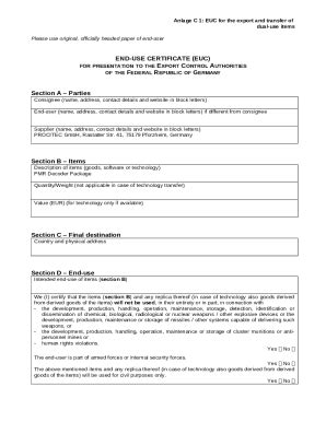 Image result for Export Control End User