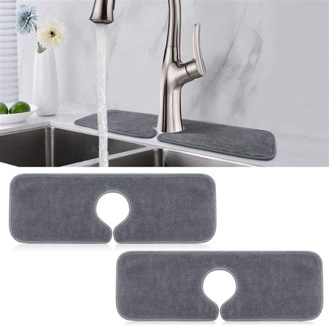Amazon.com: Silicone Sink Faucet Splash Guard for Kitchen,Washable Sink ...
