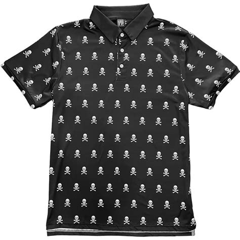 The Skull and Crossbones Golf Shirt for Street Style Golfers – KINGS OF NY