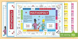 Addition and Subtraction Tables Games | Mathopoly