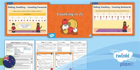 Level 2 Number Sequences: Skip Count Forwards and Backwards in 2s Lesson 1
