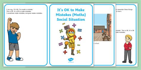 It's OK to Make Mistakes (Maths) Social Situation