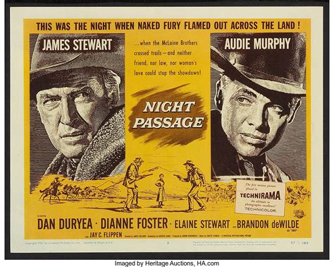 Night Passage (Universal, 1957). Lobby Card Set of 8 (11" X 14"). | Lot ...