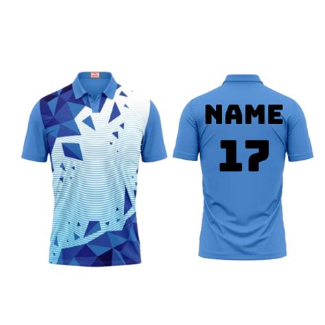 Next Print Customized Polo Neck Skyblue Jersey Design 27