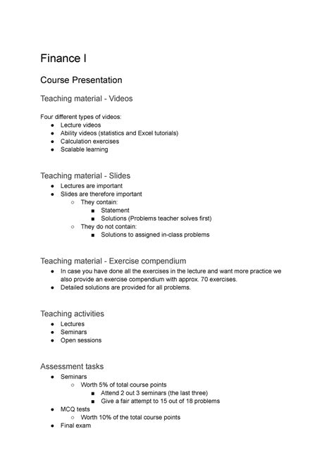 Image result for Finance Lectures