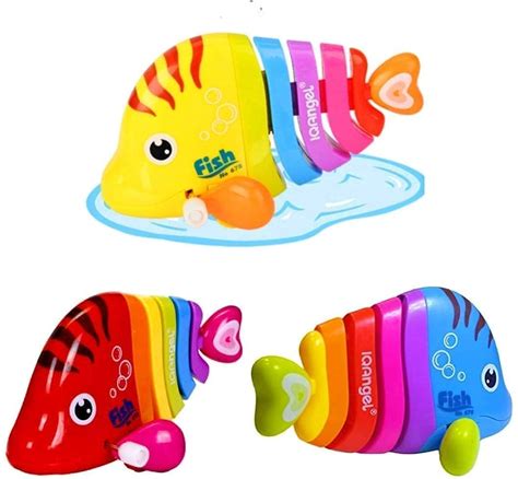 Buy SHAKTISM Colourful Movable Fish Toy, Gear Wind Up Fish Toy for ...
