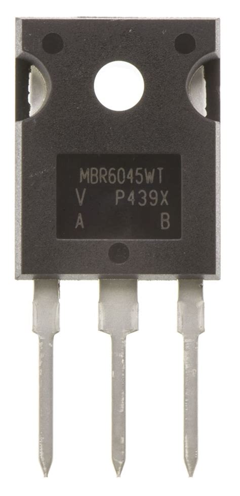 VS-MBR6045WT-N3 Vishay | Vishay 45V 60A, Dual Schottky Diode, 3-Pin TO ...