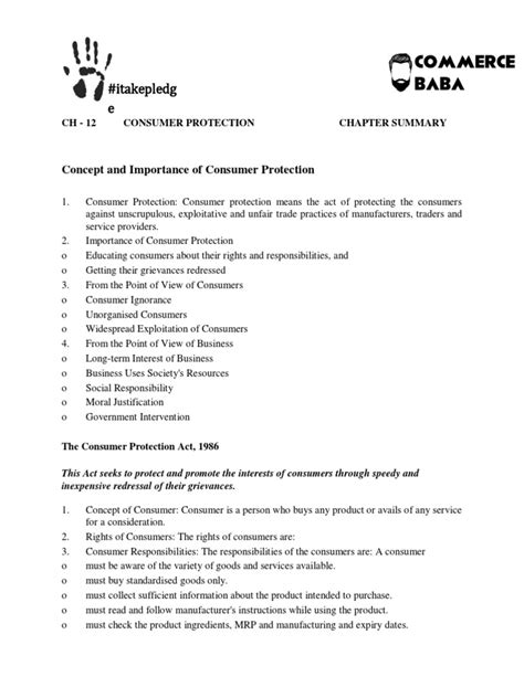Image result for Class 12 Consumer Protection Notes