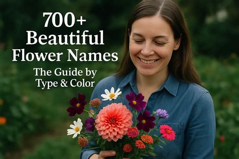 700+ Beautiful Flower Names: The Guide by Type & Color