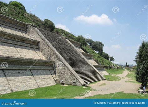 Great Pyramid Cholula stock photo. Image of church, cholula - 2728622