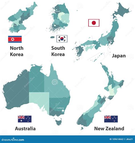 Map Of Japan And Australia
