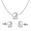 Buy HighSpark Pearl Earrings Pendant Chain Set | 92.5 Sterling Silver ...
