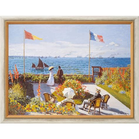 Claude Monet: Bild 'Garten in Sainte-Adresse' (1867), gerahmt - Romoe ...