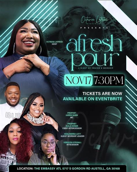 A Fresh Pour: A Night of Prayer and Worship, 5717 South Gordon Rd SW ...