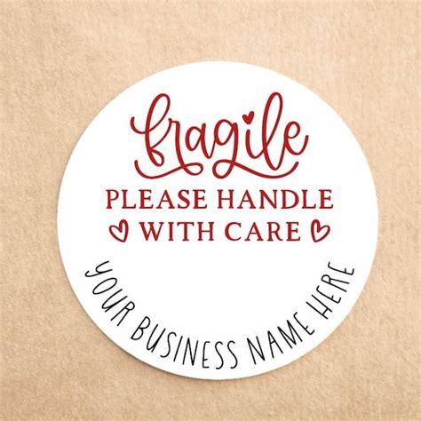 Buy Handle With Care Sticker Online In India - Etsy India