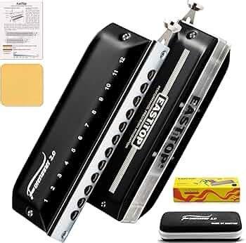 EAST TOP Updated FORERUNNER 2.0 without valves Chromatic Harmonica 12 ...