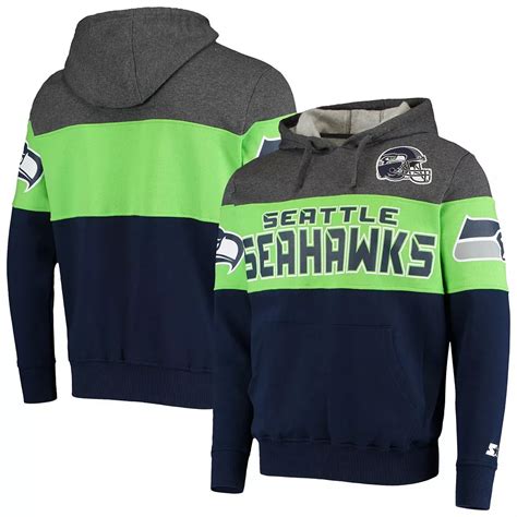 Men's Starter Heathered Gray/Neon Green Seattle Seahawks Extreme ...