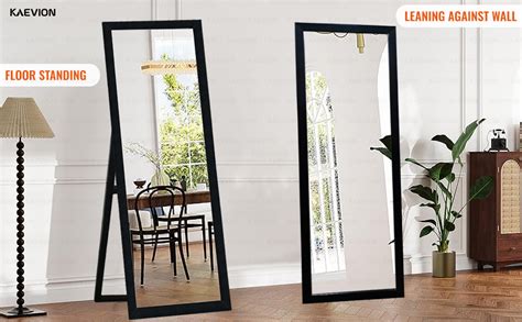 Buy kaevion Rectangle White Cheval Full Length Mirror 5 Feet Long Size ...